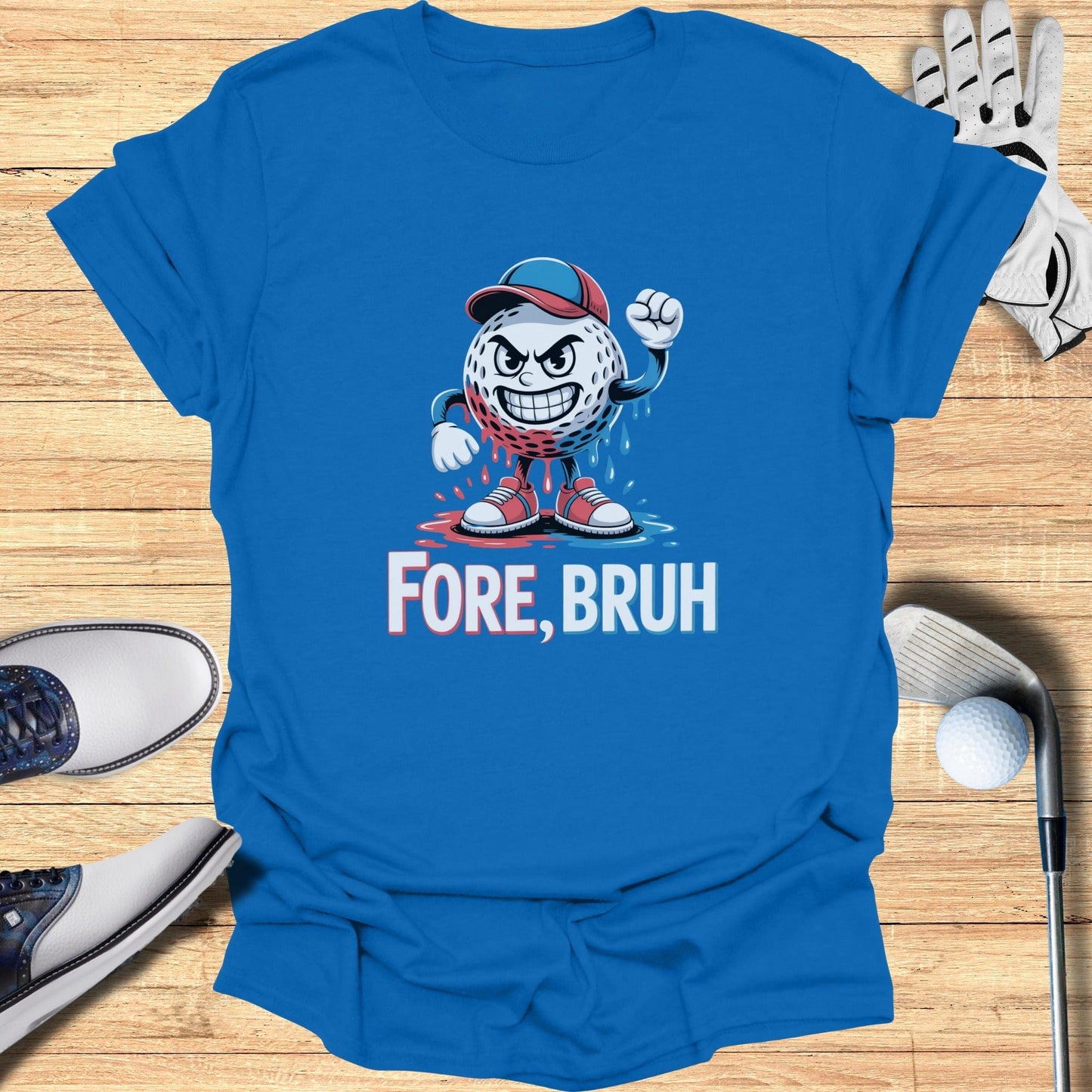 Fore, Bruh T-Shirt - Funny Golf Tee by Swing Epic