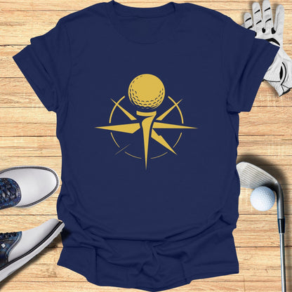 Golf Themed Shirt with Unique Logo Design Tee