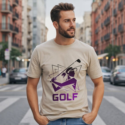 Graphic Tee with Vibrant Golf Design Shirt