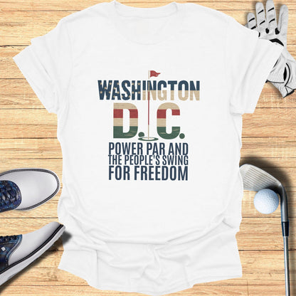 Washington DC Golf T-Shirt - Funny Golf Tee by Swing Epic