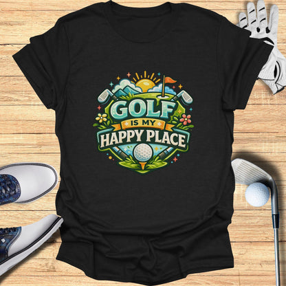 Golf Is My Happy Place Graphic T-Shirt