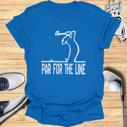 Par For The Line Golf Graphic Tee Shirt