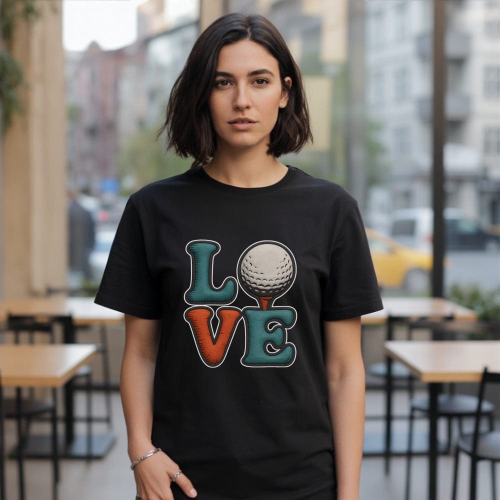 Love Golf Graphic Tee for Casual and Sportswear