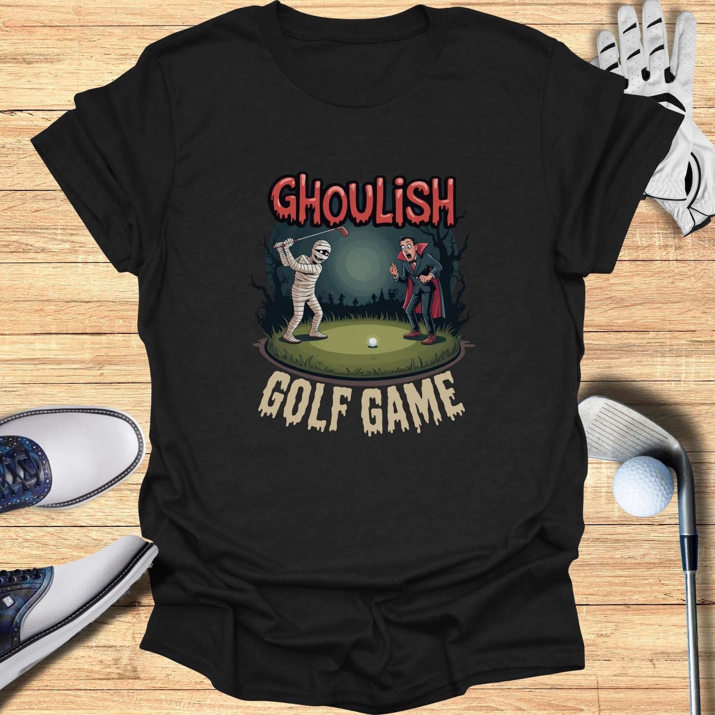 Ghoulish Golf Game T-Shirt - Funny Golf Tee by Swing Epic