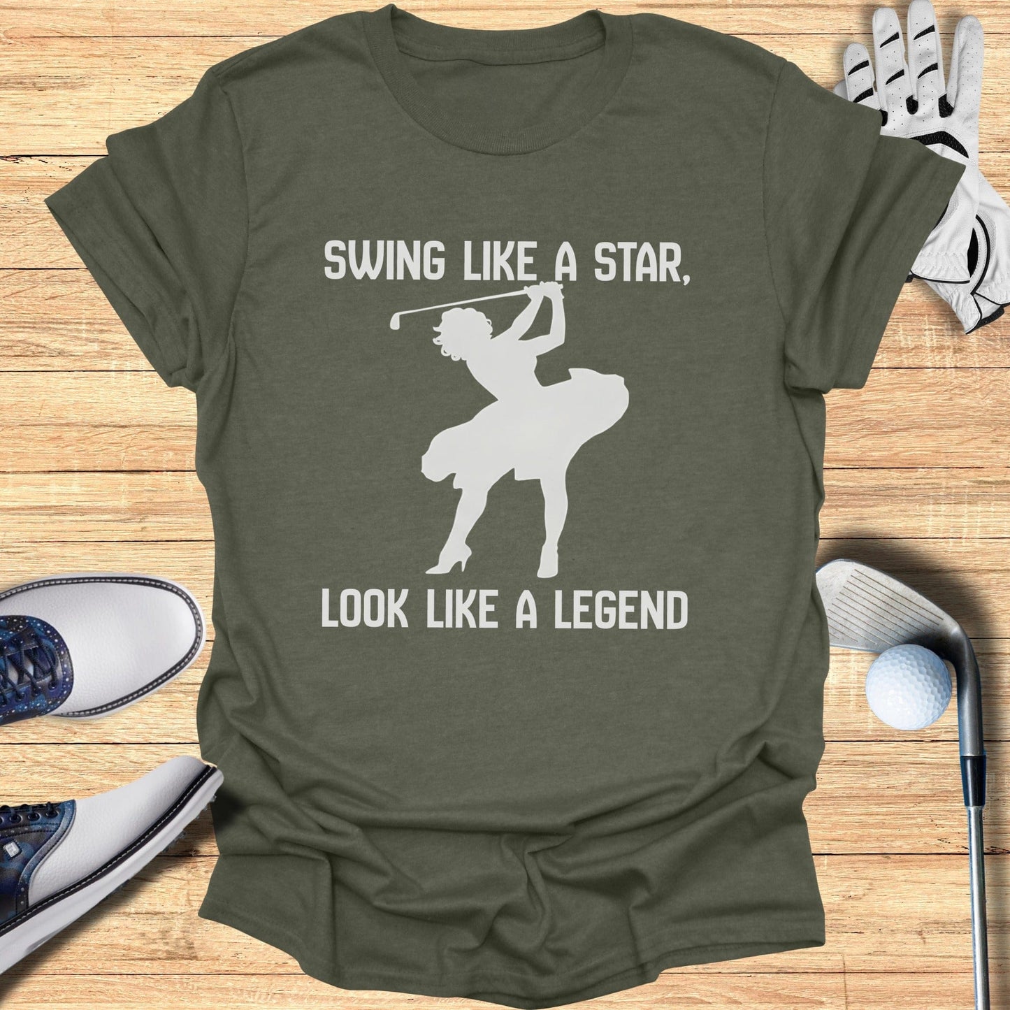 Swing Like a Star Look Like a Legend T-Shirt