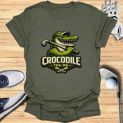 Crocodile Golf Tee-Rs Graphic T-shirt for Golf Enthusiasts