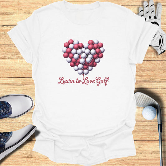 Learn to Love Golf T-Shirt - Funny Golf Tee by Swing Epic