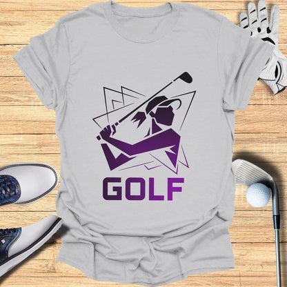 Artistic Golf Design Graphic Printed T-shirt