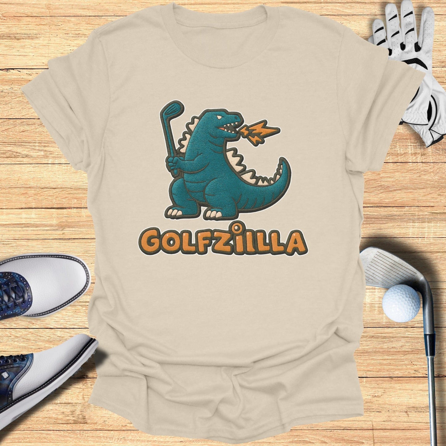 Golfzilla T-shirt for Golf Enthusiasts Tee