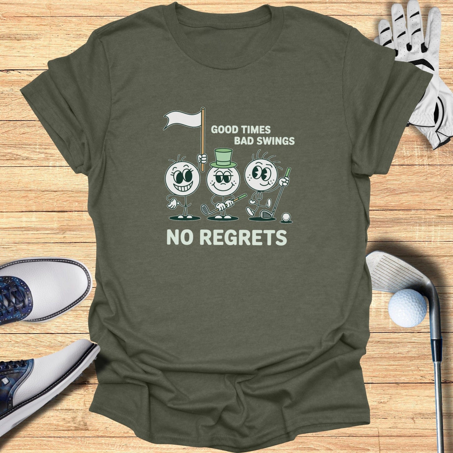 Good Times Bad Swings T-Shirt - Funny Golf Tee by Swing Epic