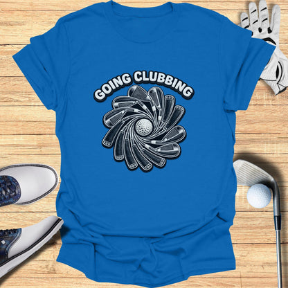 Going Clubbing Graphic Tee for Golf Enthusiasts