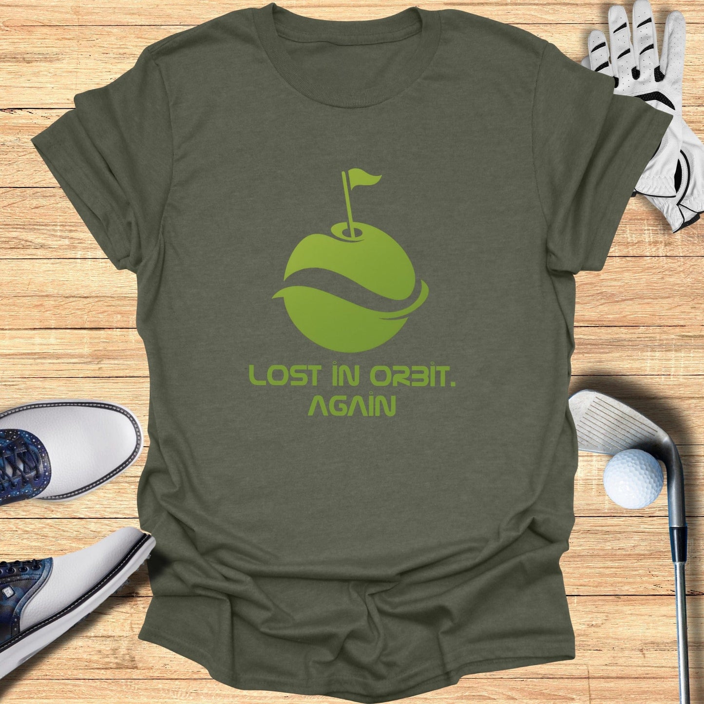 Lost In Orbit Again Golf T-Shirt