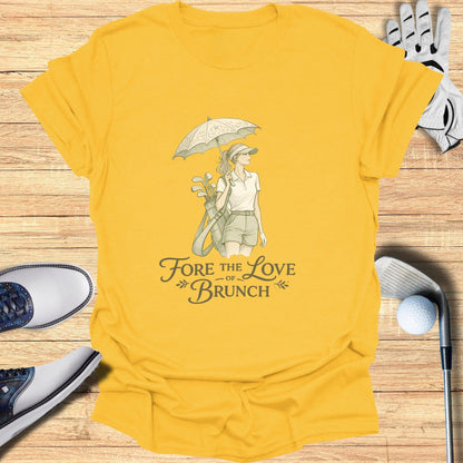 Fore the Love of Brunch Graphic Golf T-Shirt