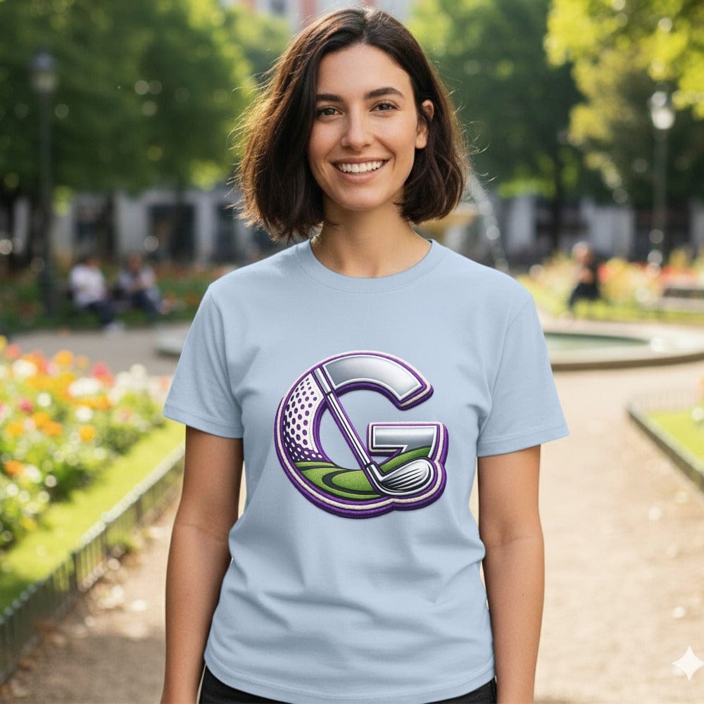 Stylish G Golf Graphic Women's T-Shirt for Active Wear
