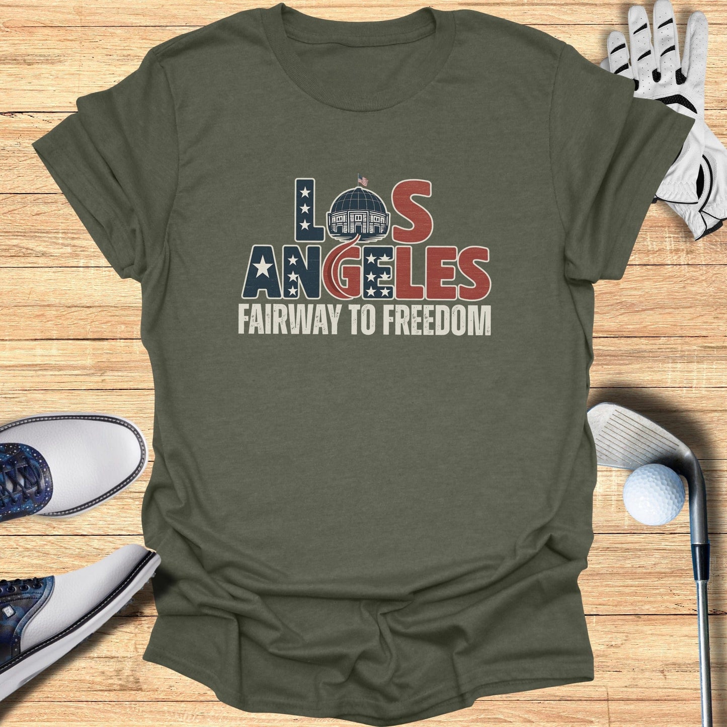 Los Angeles Golf T-Shirt - Funny Golf Tee by Swing Epic