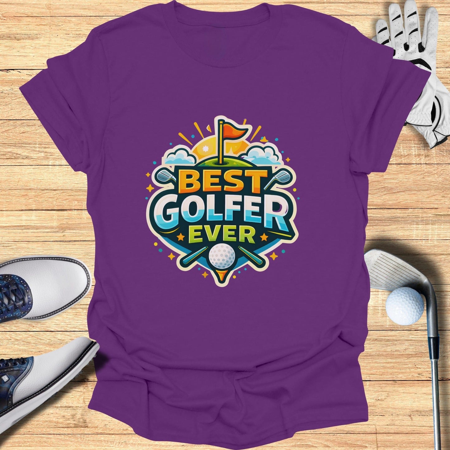 Best Golfer Ever Graphic Print T-shirt