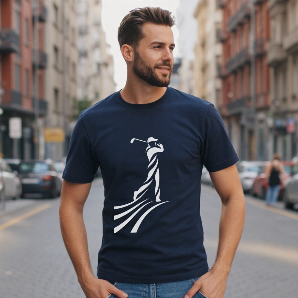 Stylish Golf Silhouette Graphic Tee Product