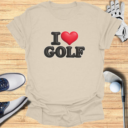 I Heart Golf T-shirt Perfect for Golf Enthusiasts