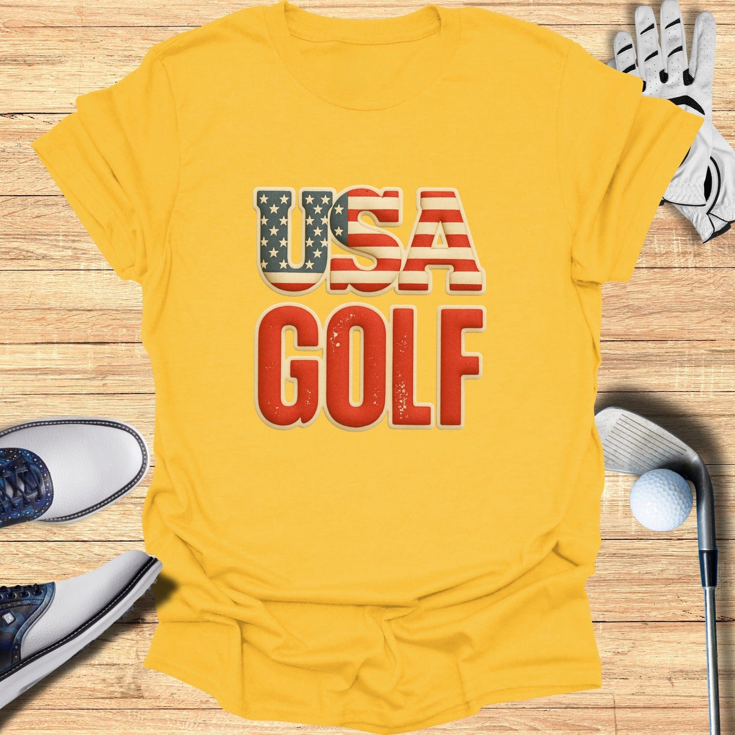 USA Golf Graphic Tee for Proud American Golfers