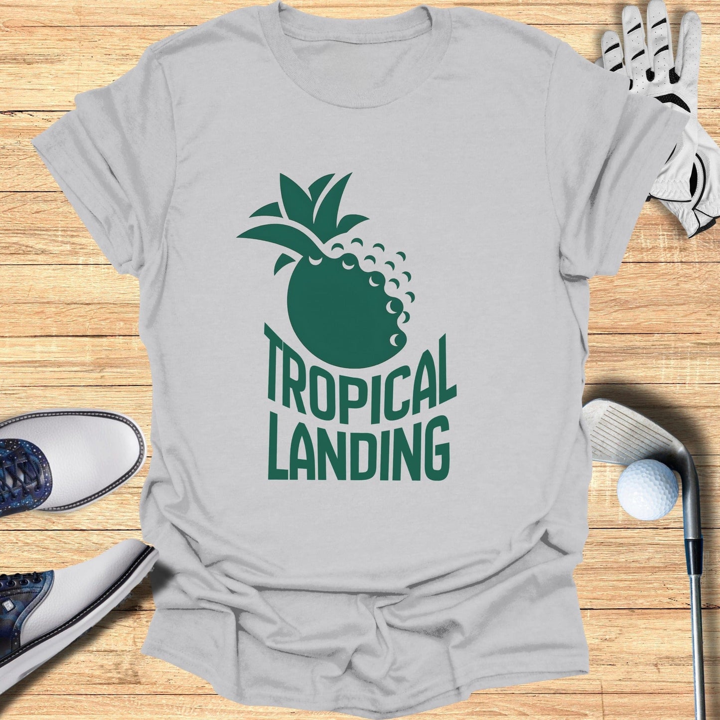 Tropical Landing Graphic Tee Golfing Apparel