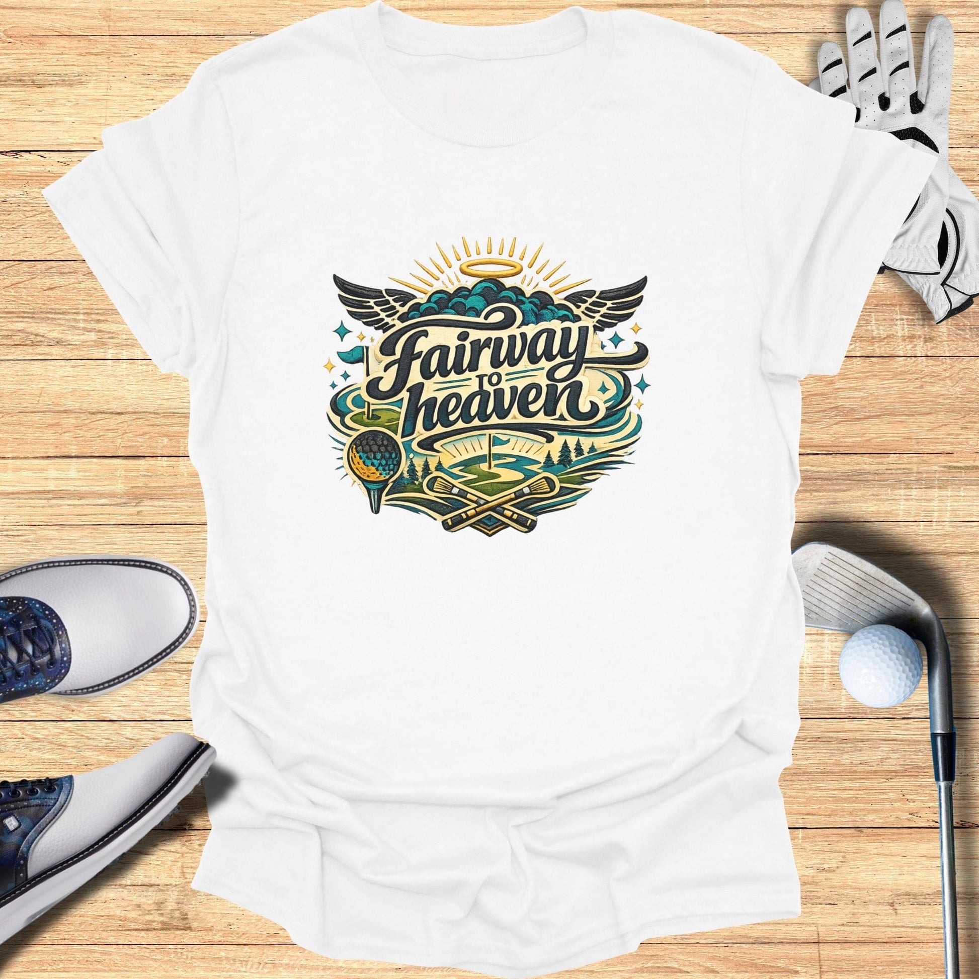 Fairway to Heaven Graphic Tee Golf Shirt