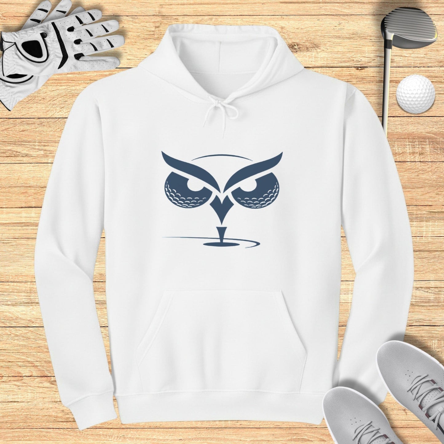 Golf Sports Themed Owl Design on Hoodie