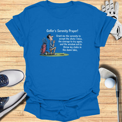 Golfer's Serenity Prayer Funny Golf Humor T-shirt