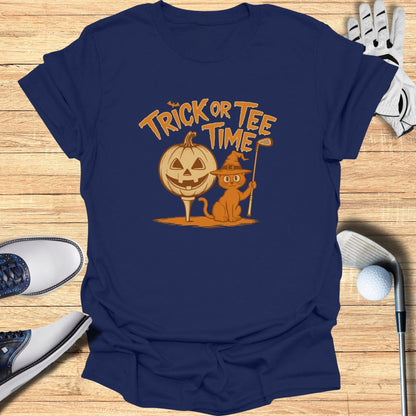 Trick or Tee Time T-Shirt - Funny Golf Tee by Swing Epic
