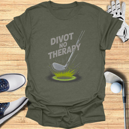 Divot No Therapy T-Shirt - Funny Golf Tee by Swing Epic