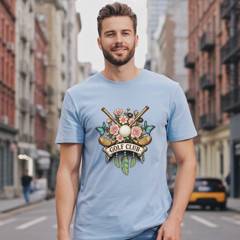 Floral Golf Club Design Outdoor Enthusiast Shirt