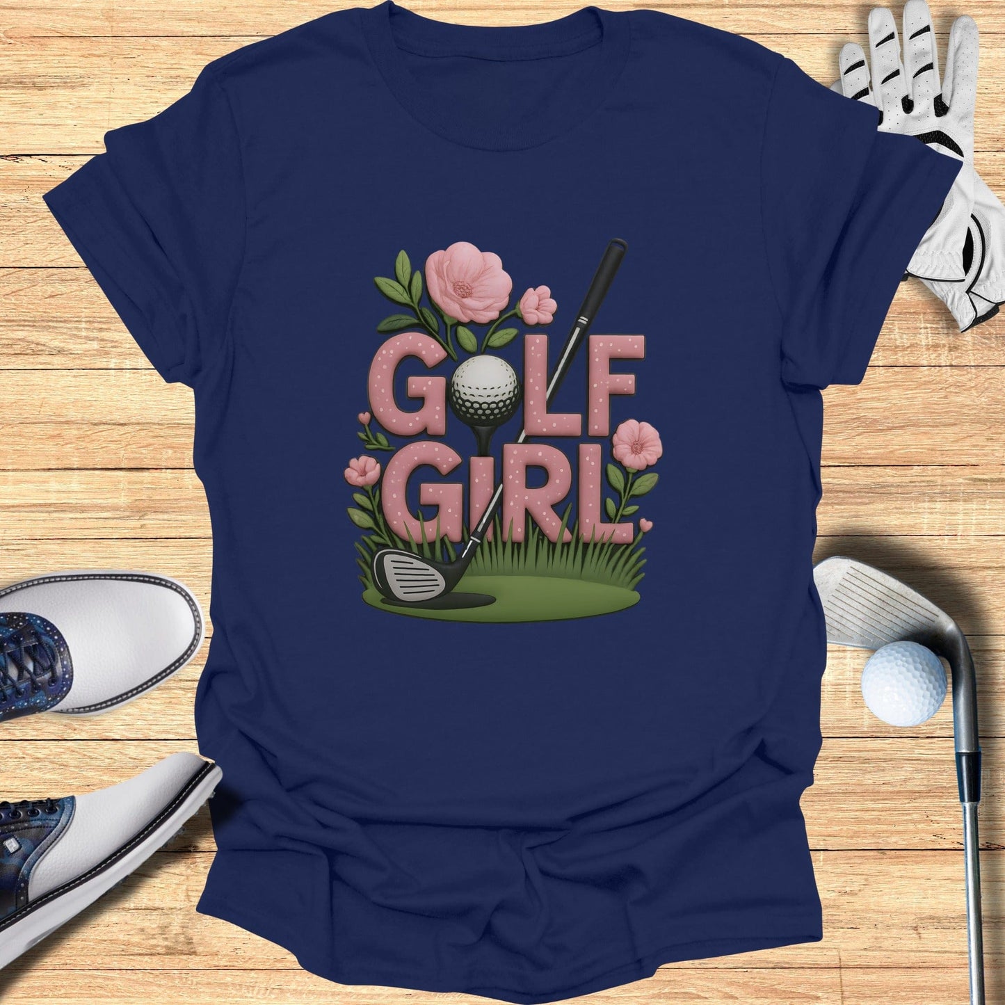 Golf Girl Graphic Tee Ideal for Female Golfers