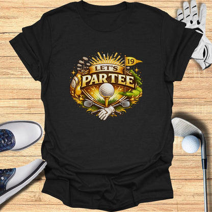 Let's Partee Golf Themed Graphic Tee Shirt