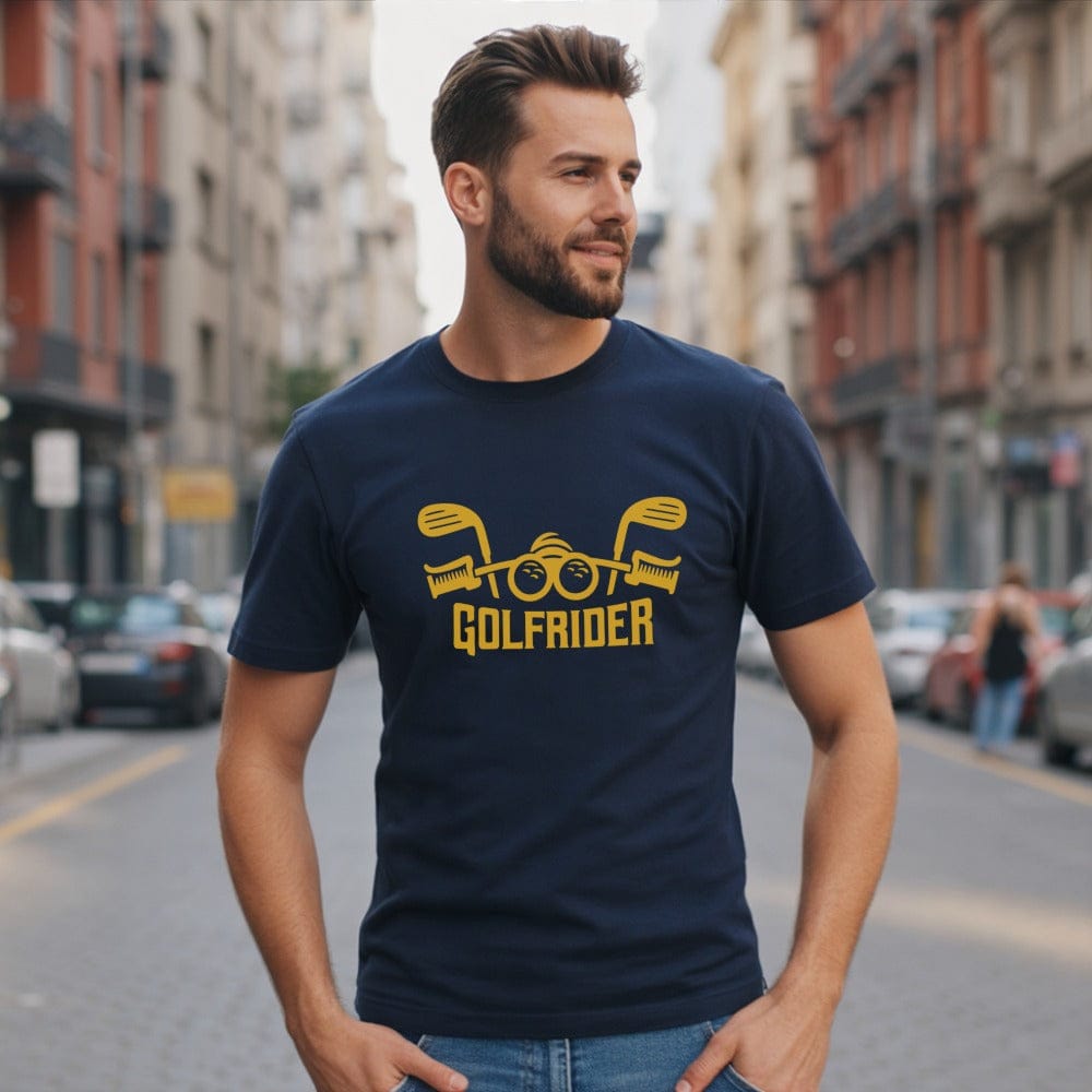 Golrider T-Shirt with Bold Graphic Print
