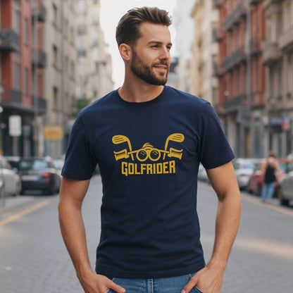 Golrider T-Shirt with Bold Graphic Print