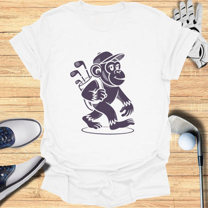 Golfing Monkey Graphic Tee for Sports Lovers