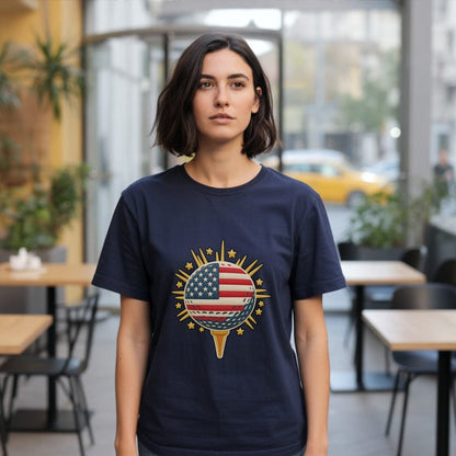 Stylish Patriotic American Flag Graphic Tee Shirt