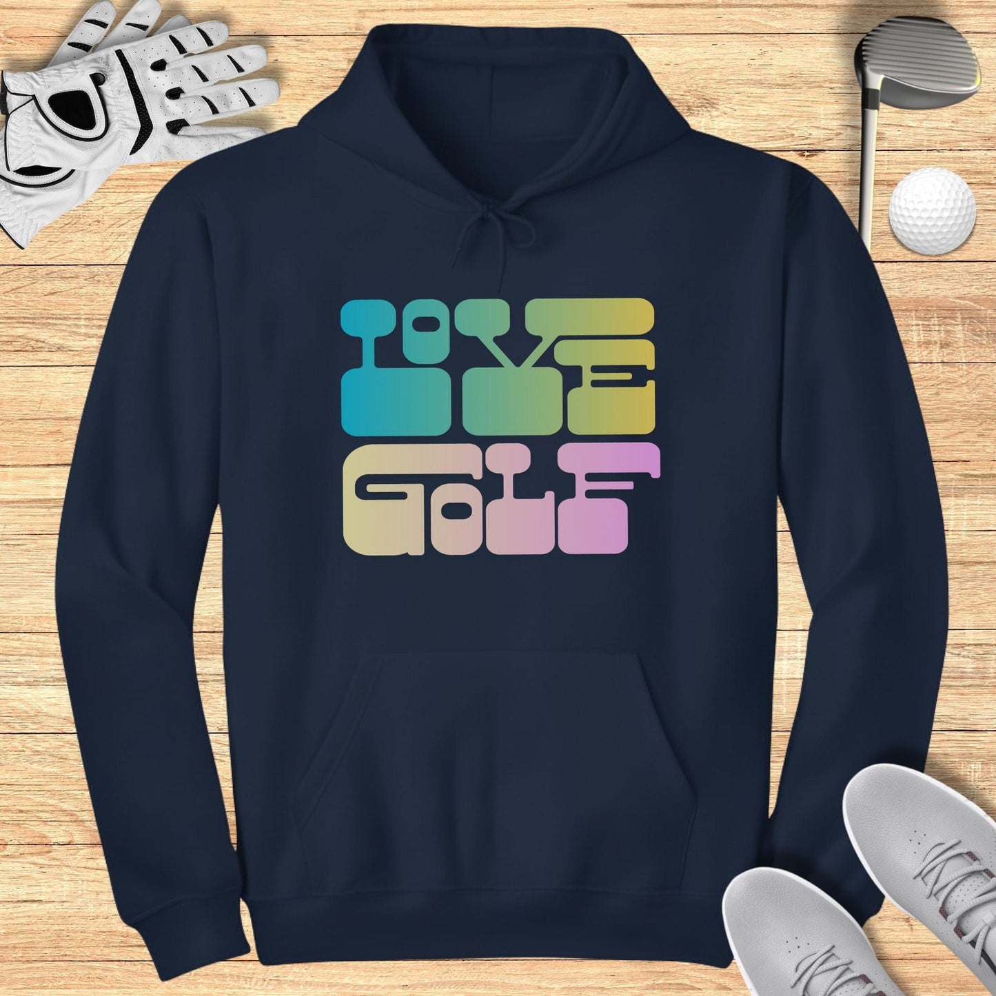 Love Golf Graphic Hoodie for Casual Wear