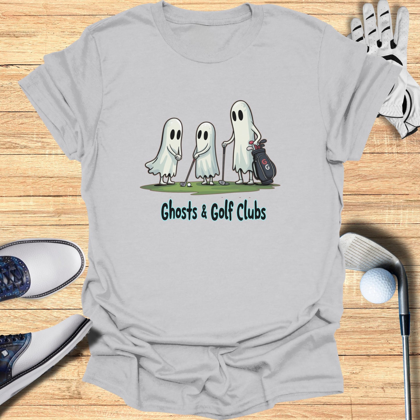 Ghosts and Golf Clubs Graphic Tee product