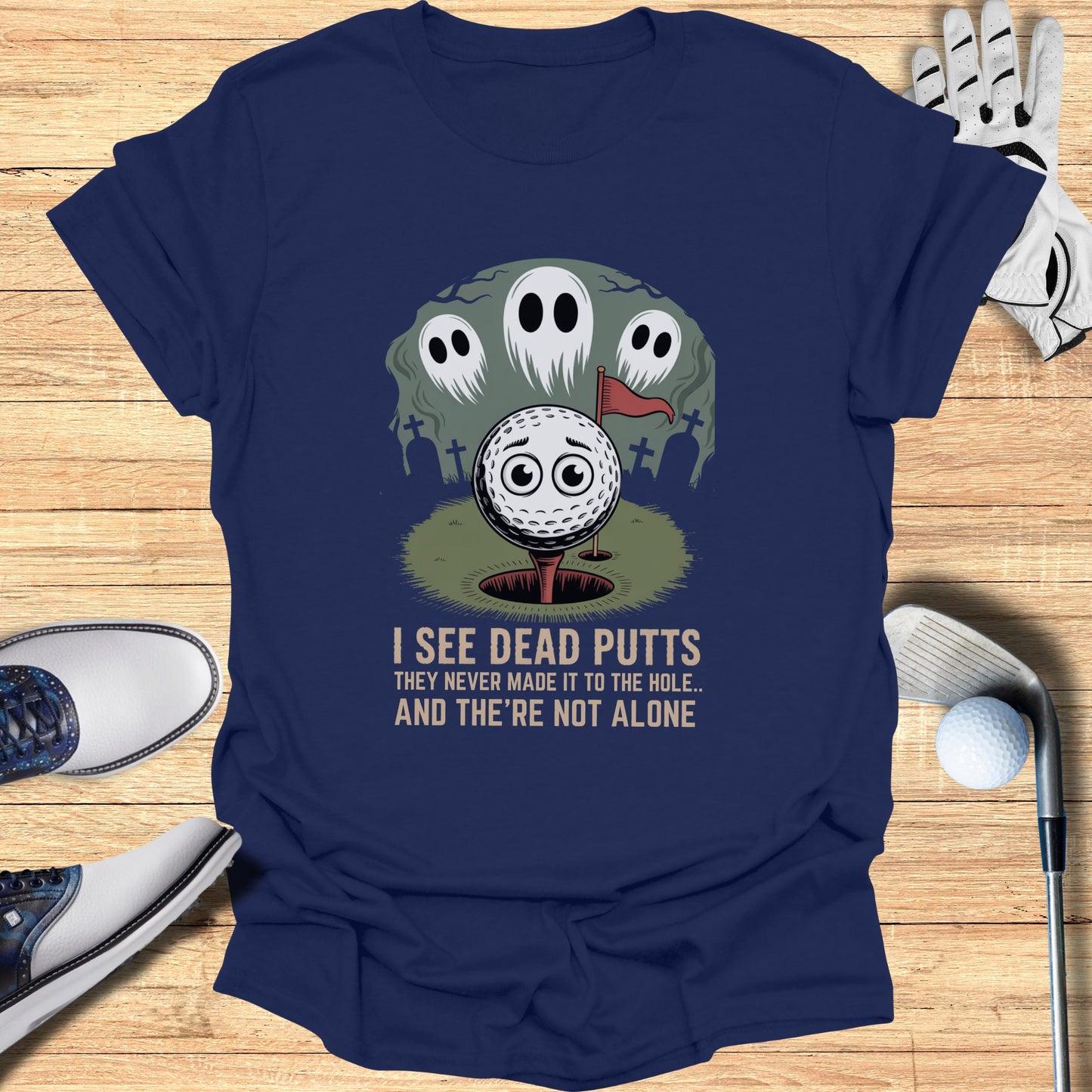 I See Dead Putts Halloween Golf T-shirt product