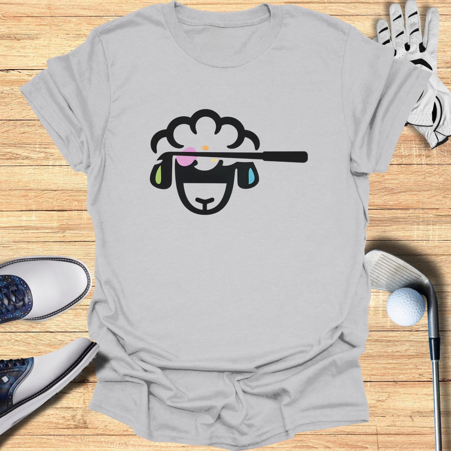 Trendy Sheep Graphic Tee with Creative Design Shirt