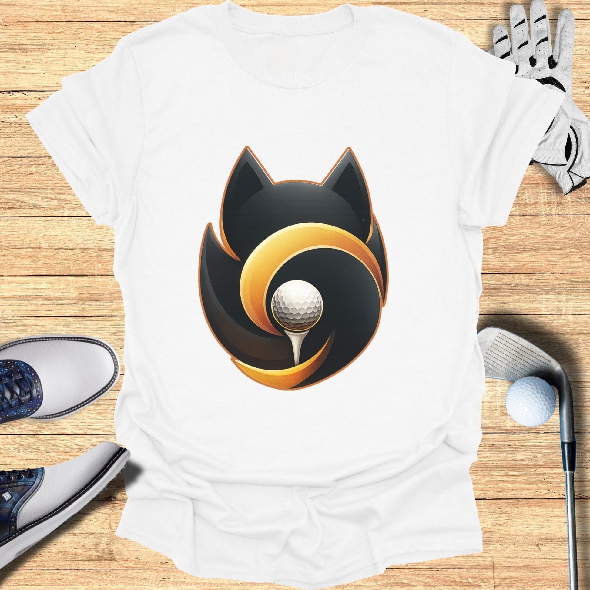 Golf Themed Fox Design Graphic Tee