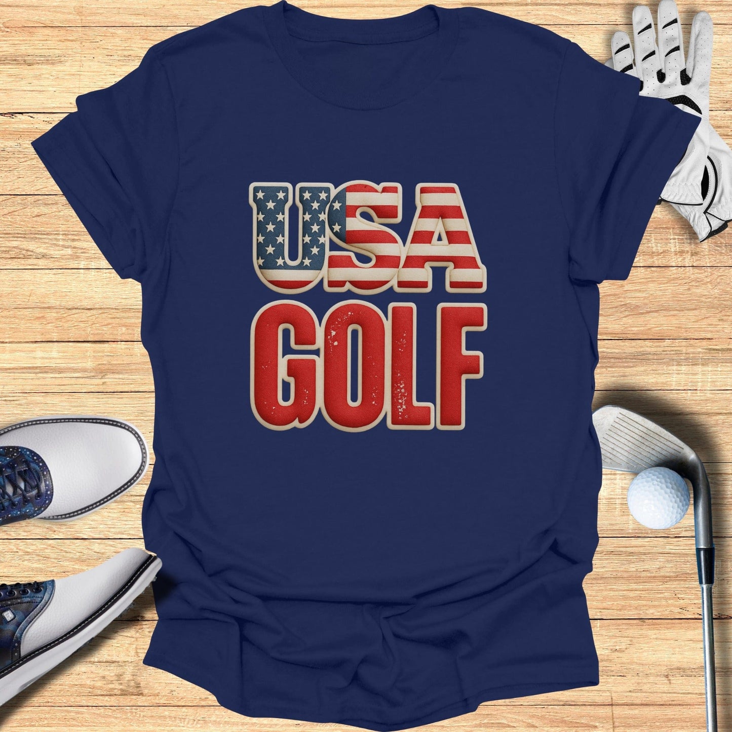 USA Golf Graphic T-shirt for Golf Enthusiasts