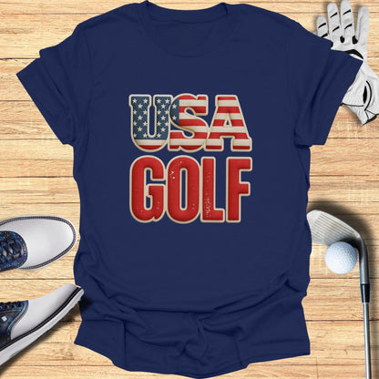 USA Golf Graphic T-shirt for Golf Enthusiasts