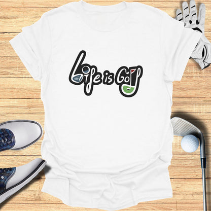 Fun Golf Themed Tee Graphic Design Shirt