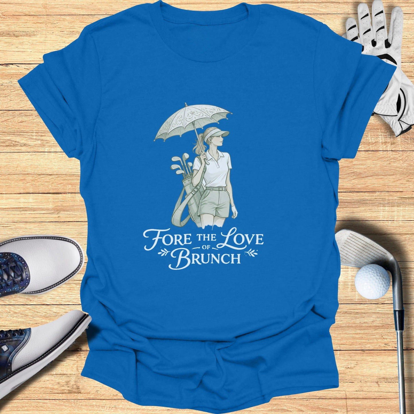 Fore the Love of Brunch Golf Enthusiast Tee