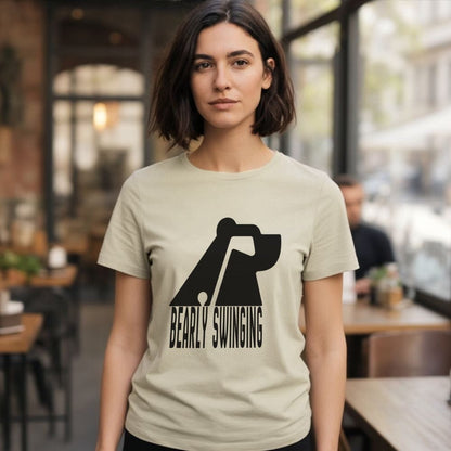 Bearly Swinging Graphic Tee for Casual Wear