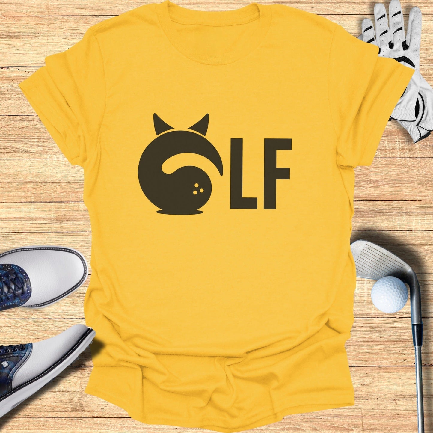 Golf Themed Shirt with Unique Graphic Design