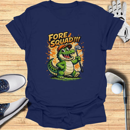 Fore Squad Alligator Golf Themed T-Shirt