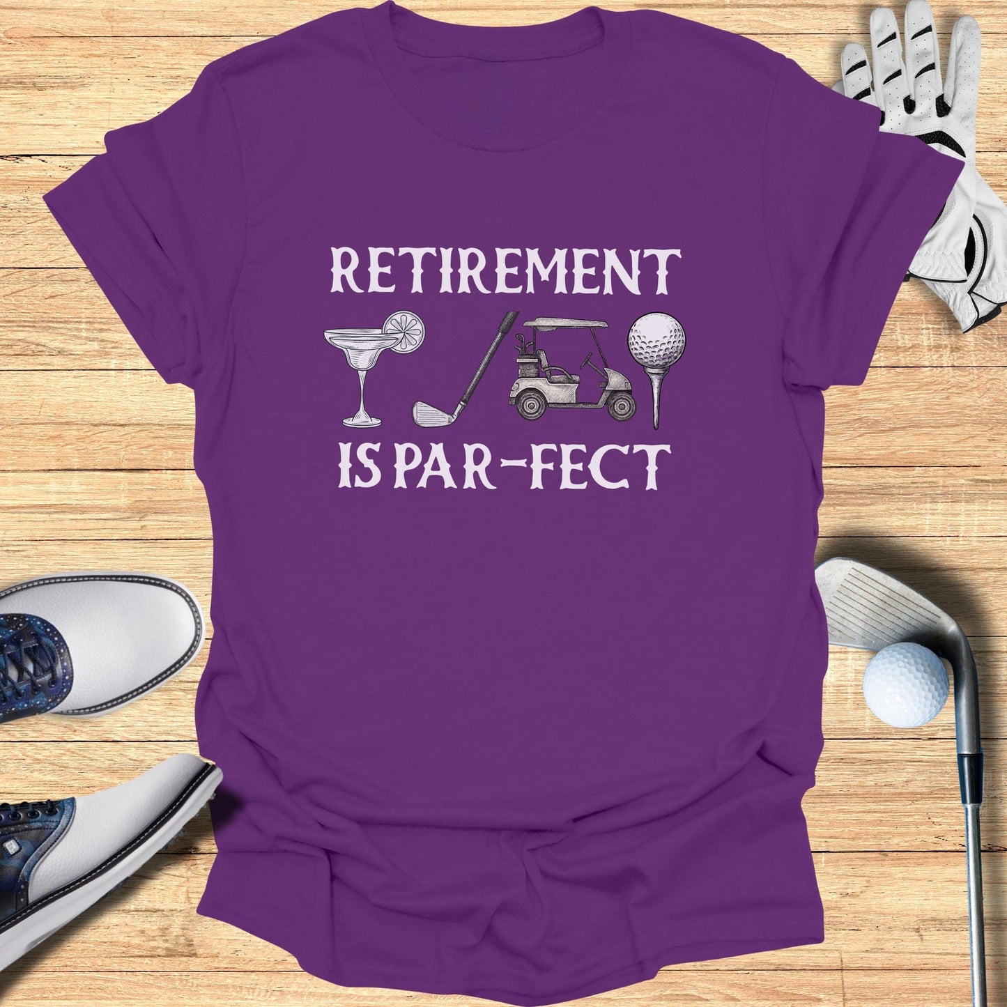 Retirement Is Par-fect Golf Themed Tee Shirt