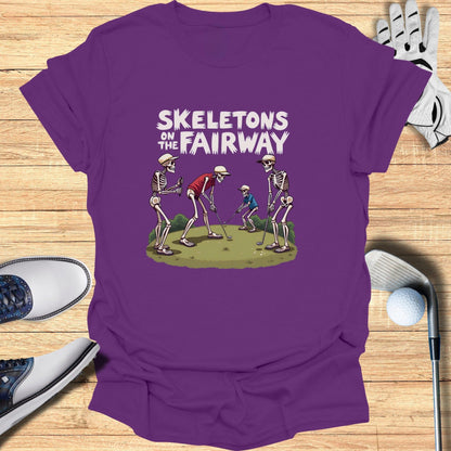 Skeletons on the Fairway T-Shirt - Funny Golf Tee by Swing Epic